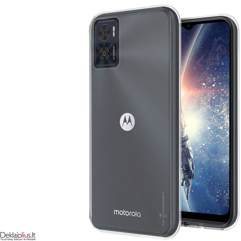 Silikoninis plonas dėklas 1.0 mm storio - permatomas (Motorola Moto E22/E22I) Silikoninis plonas dėklas 1.0 mm storio - permatomas (Motorola Moto E22/E22I)